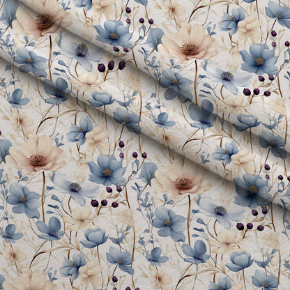 Airy Blooms Pattern 3 Minky Fabric