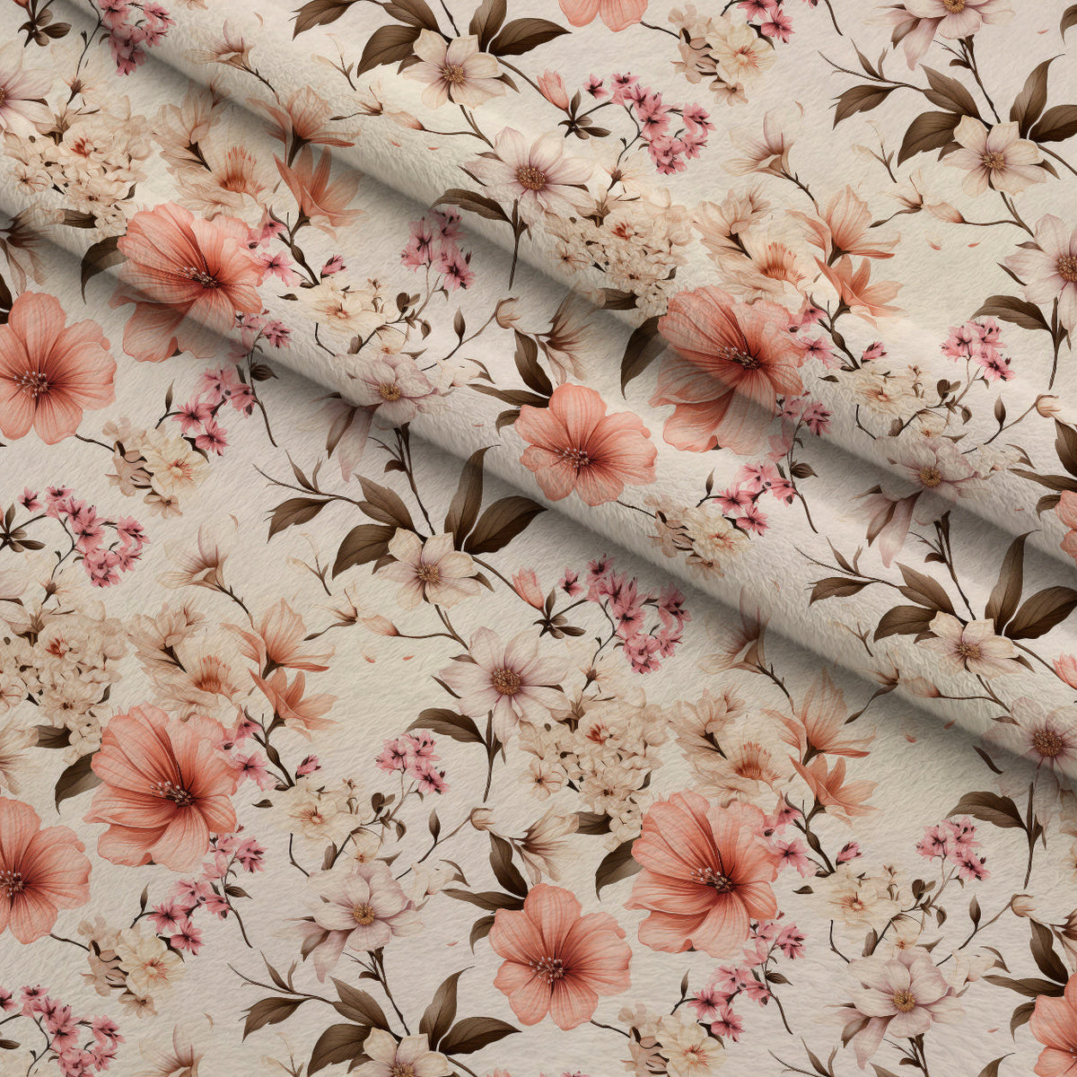 Airy Blooms Pattern 4 Minky Fabric