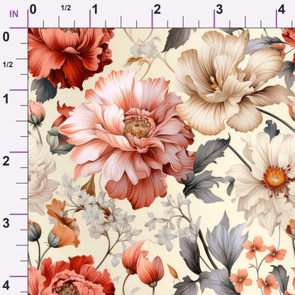 Airy Blooms Pattern 7 Minky Fabric