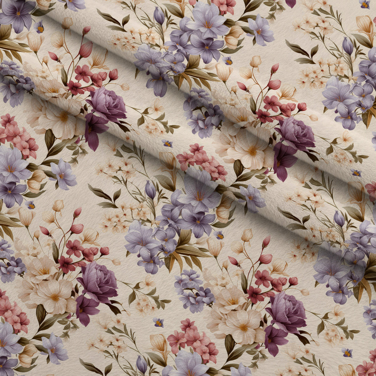 Airy Blooms Pattern 8 Minky Fabric