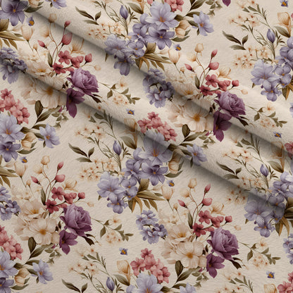 Airy Blooms Pattern 8 Minky Fabric