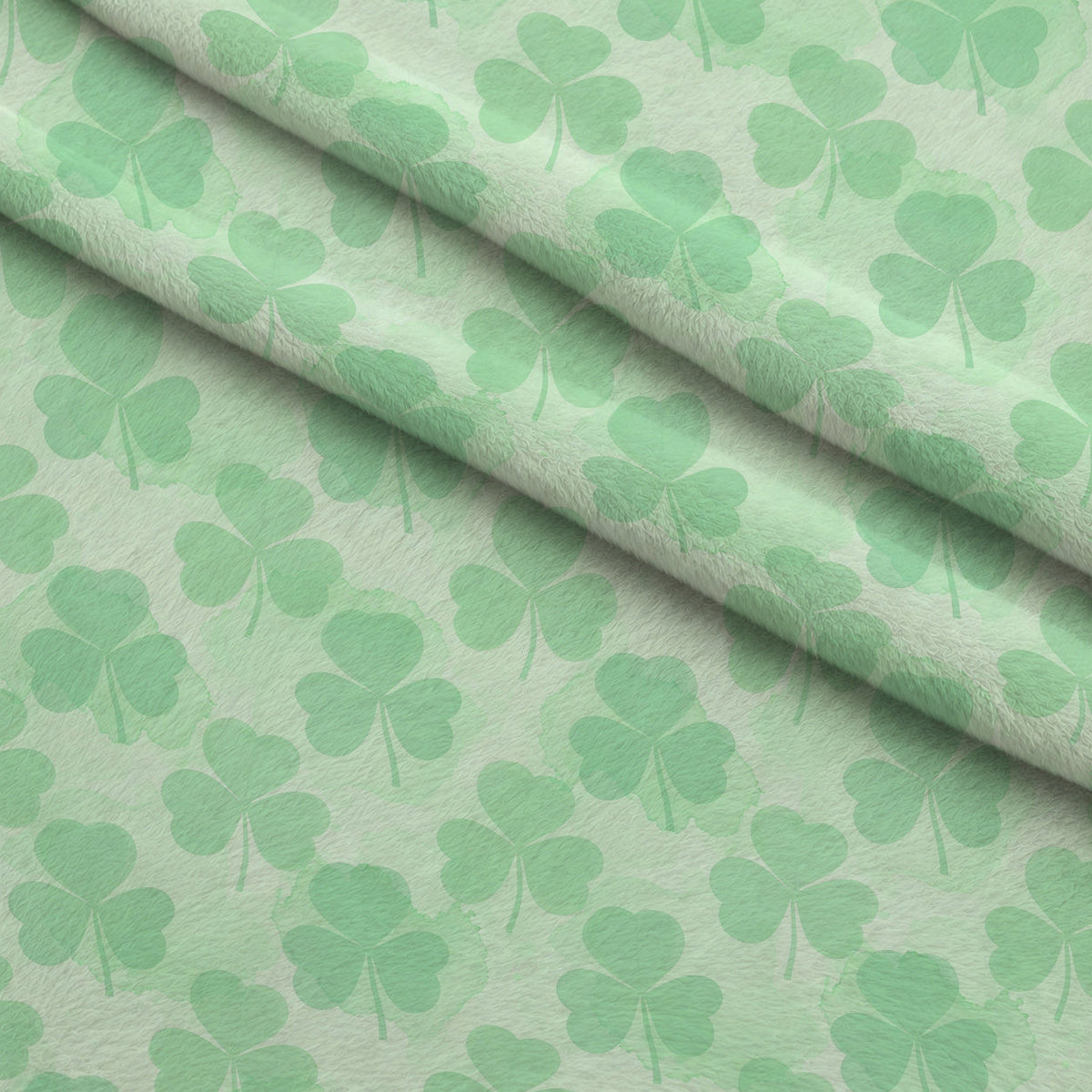 Alcohol Ink Shamrock Pattern 10 Minky Fabric