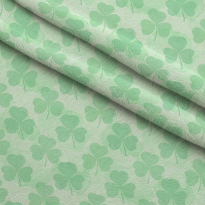 Alcohol Ink Shamrock Pattern 10 Minky Fabric