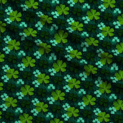 Alcohol Ink Shamrock Pattern 13 Minky Fabric