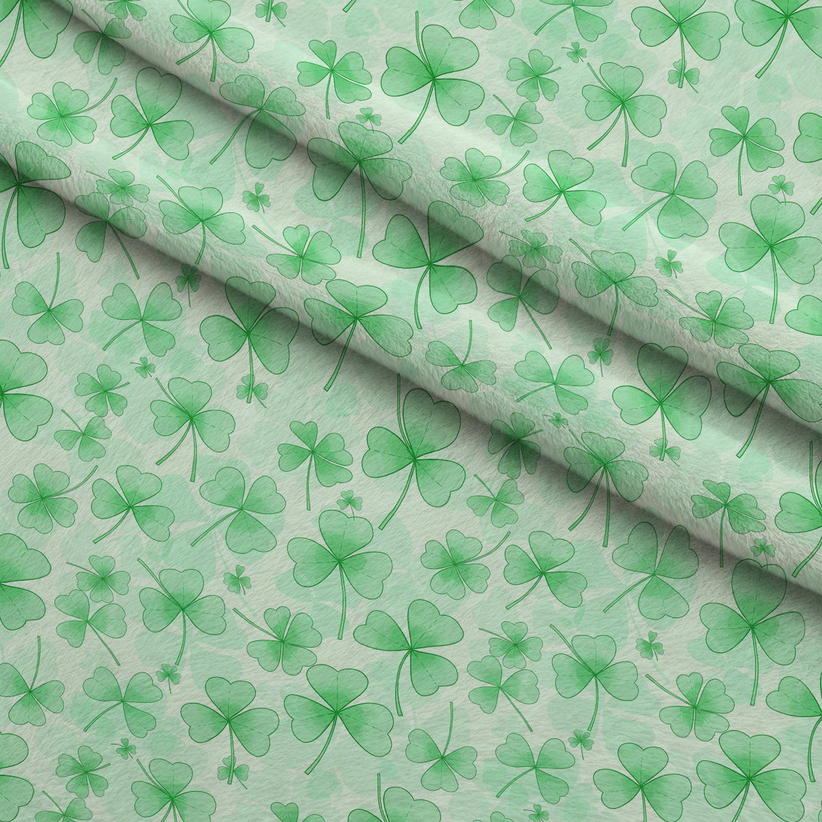 Alcohol Ink Shamrock Pattern 20 Minky Fabric