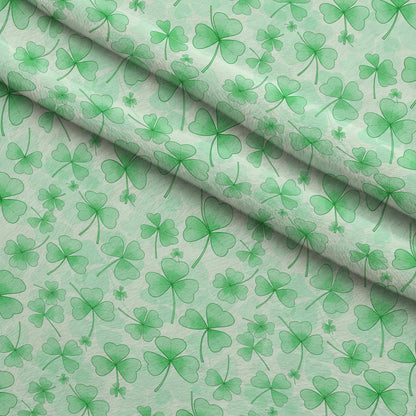 Alcohol Ink Shamrock Pattern 20 Minky Fabric
