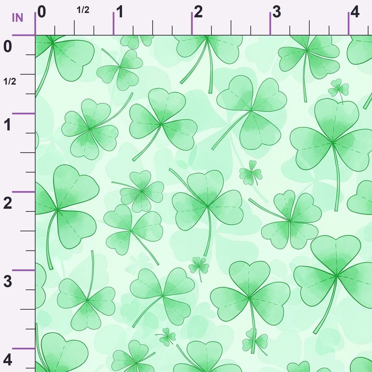 Alcohol Ink Shamrock Pattern 20 Minky Fabric