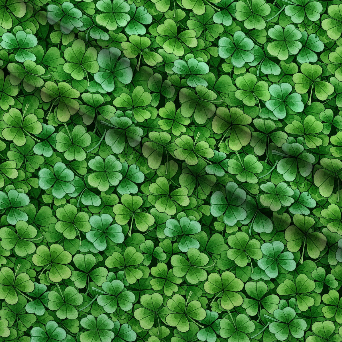 Alcohol Ink Shamrock Pattern 29 Minky Fabric