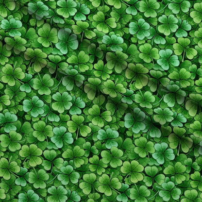 Alcohol Ink Shamrock Pattern 29 Minky Fabric