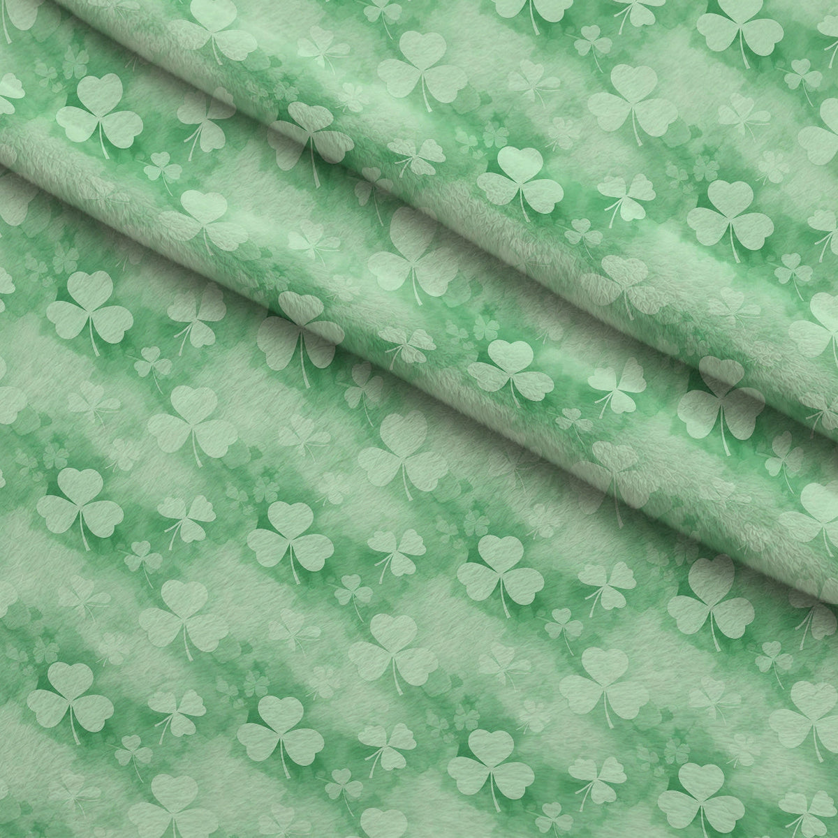 Alcohol Ink Shamrock Pattern 3 Minky Fabric