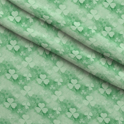 Alcohol Ink Shamrock Pattern 3 Minky Fabric
