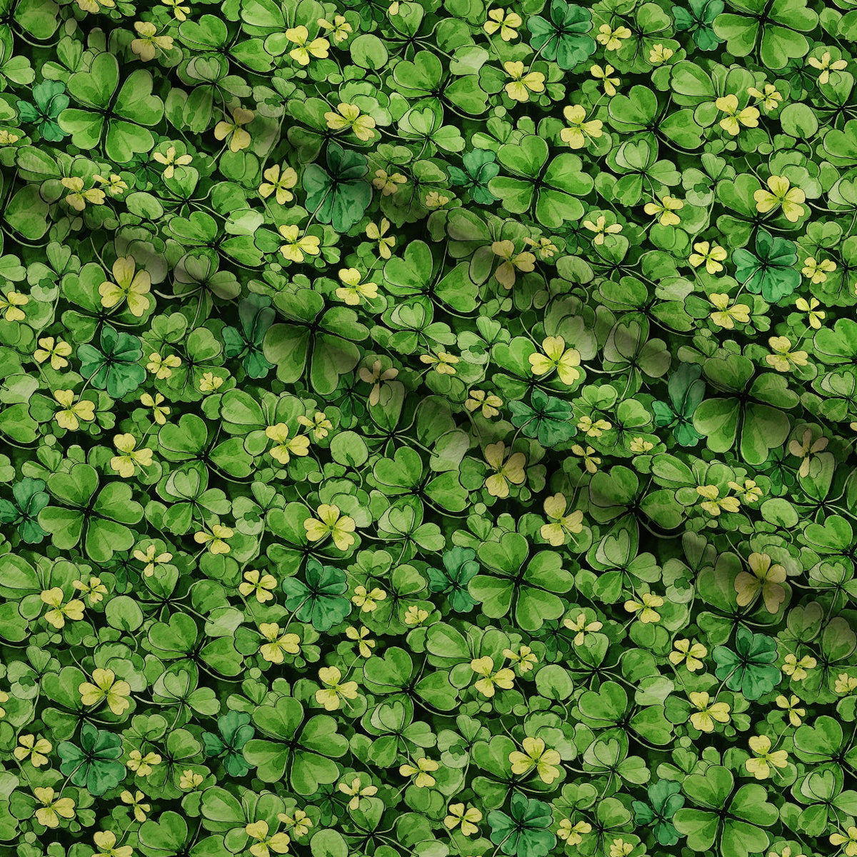 Alcohol Ink Shamrock Pattern 5 Minky Fabric