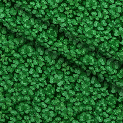 Alcohol Ink Shamrock Pattern 7 Minky Fabric