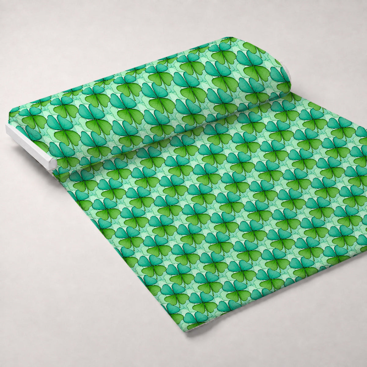 Alcohol Ink Shamrock Pattern 8 Minky Fabric