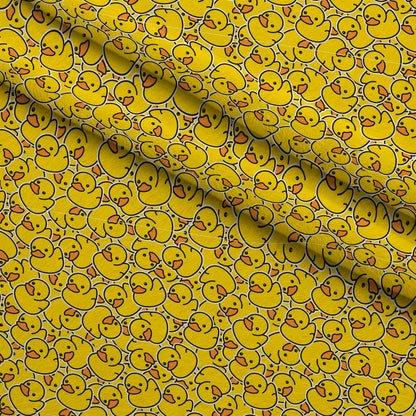 Allover Rubber Ducks Minky Fabric