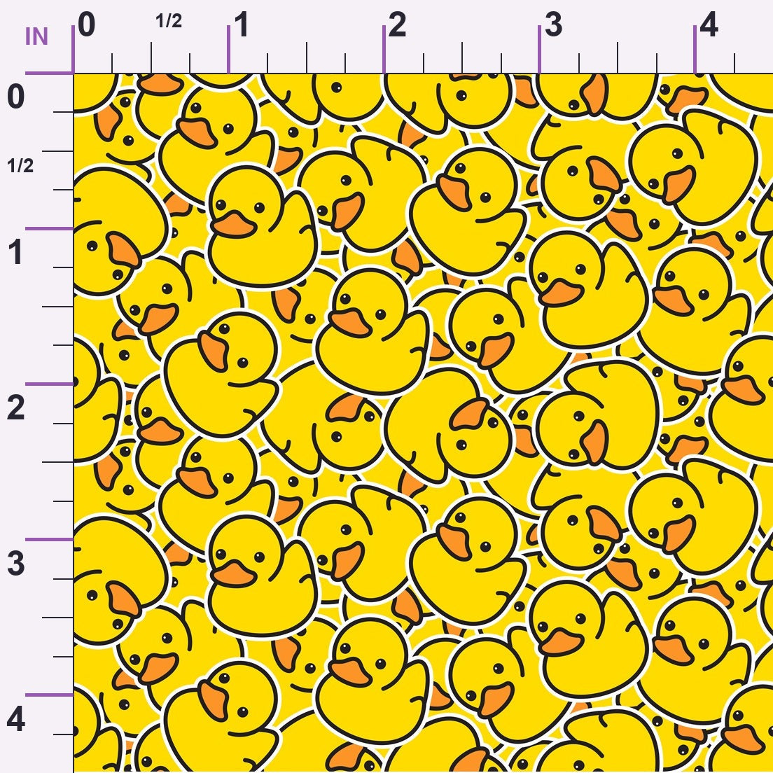 Allover Rubber Ducks Minky Fabric