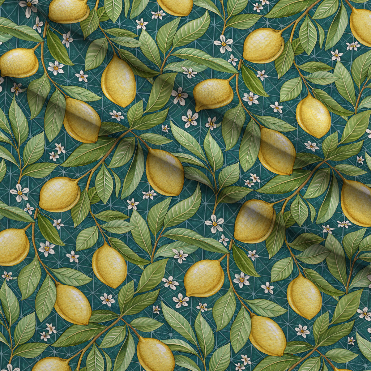 Amalfi Citrus Pattern 1 Minky Fabric