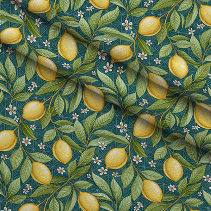 Amalfi Citrus Pattern 1 Minky Fabric