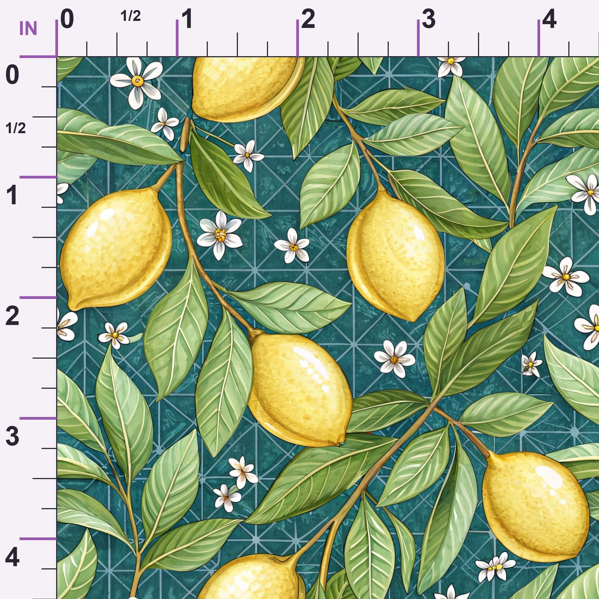 Amalfi Citrus Pattern 1 Minky Fabric