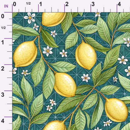 Amalfi Citrus Pattern 1 Minky Fabric