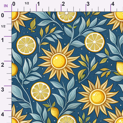 Amalfi Citrus Pattern 12 Minky Fabric