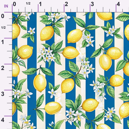 Amalfi Citrus Pattern 2 Minky Fabric