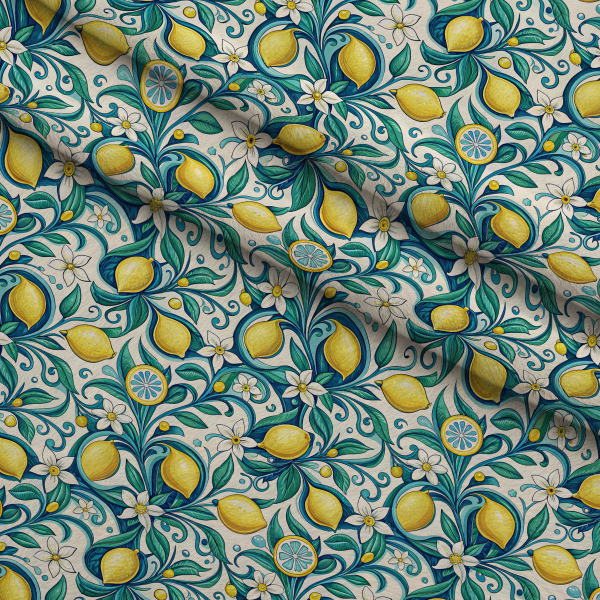 Amalfi Citrus Pattern 3 Minky Fabric