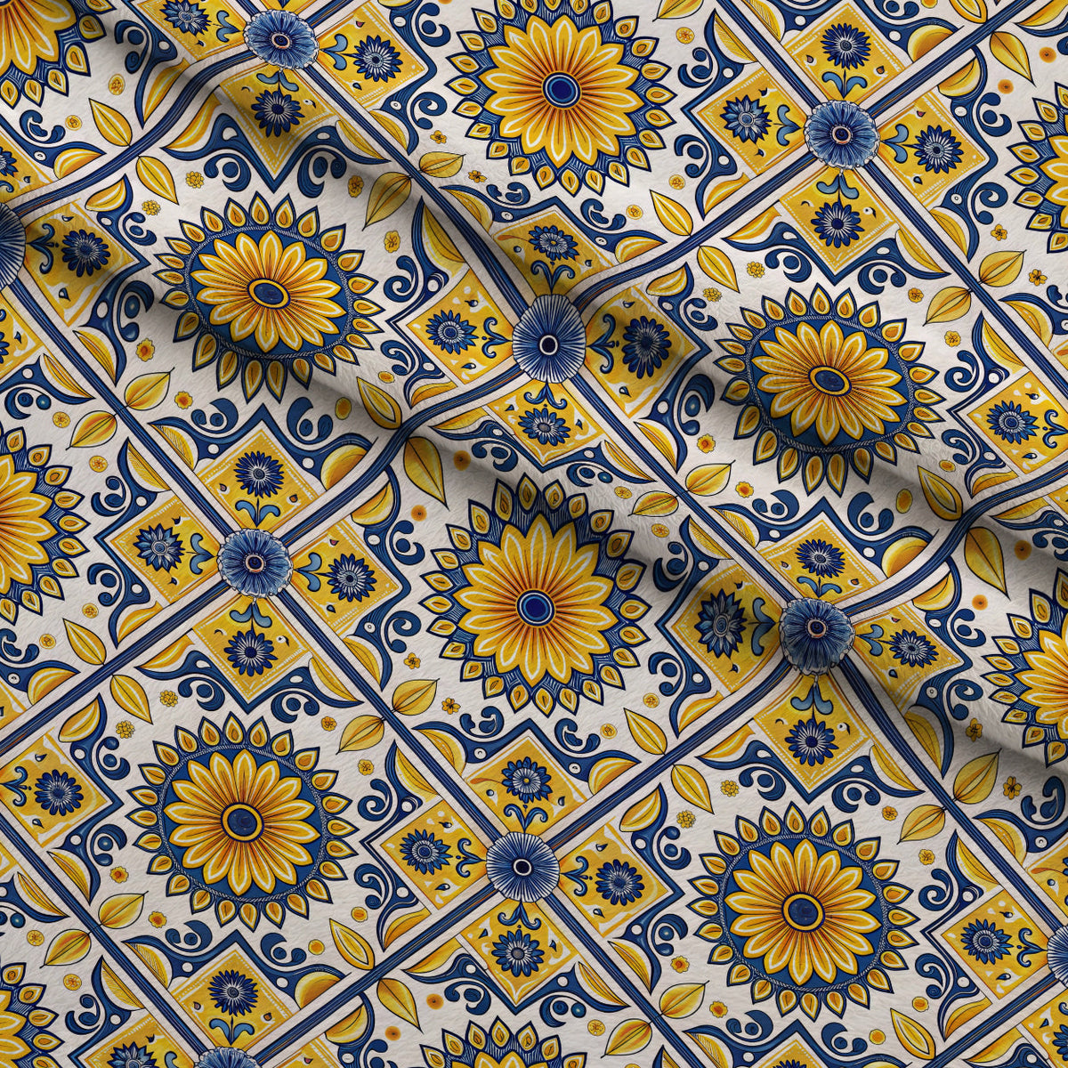 Amalfi Citrus Pattern 5 Minky Fabric