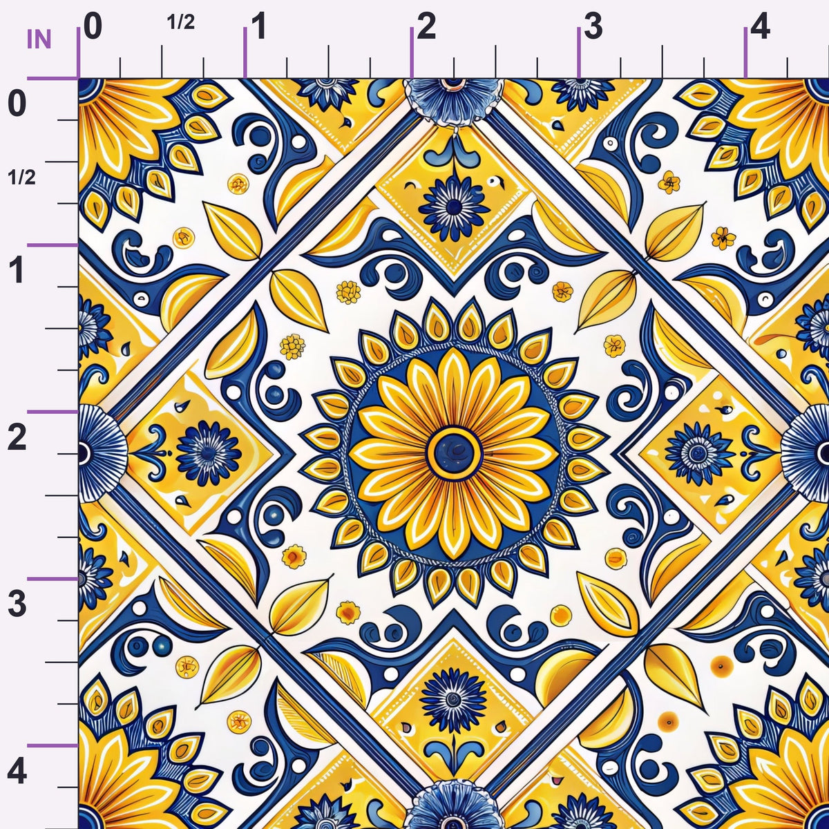 Amalfi Citrus Pattern 5 Minky Fabric