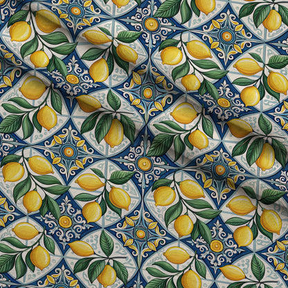 Amalfi Citrus Pattern 7 Minky Fabric