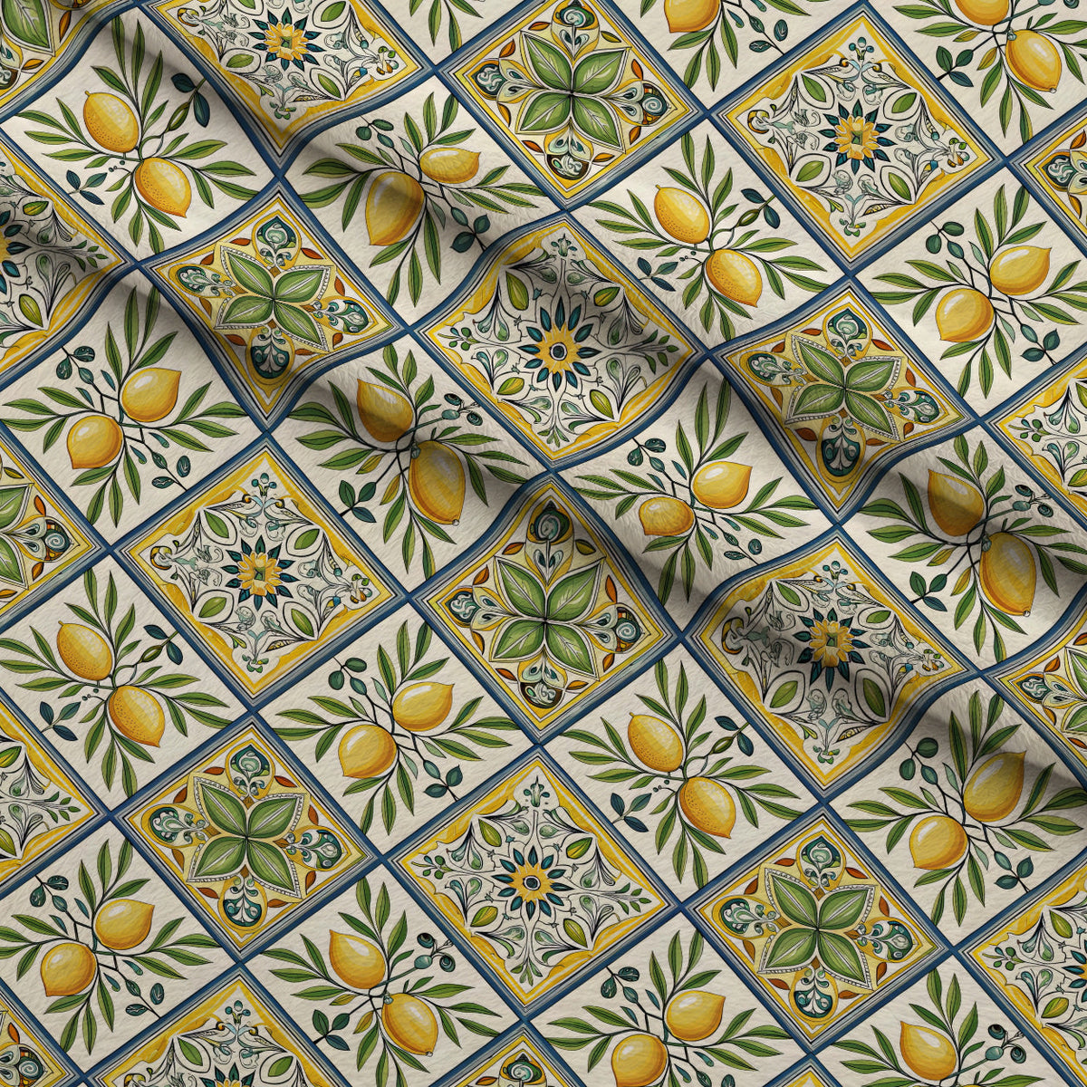 Amalfi Citrus Pattern 8 Minky Fabric