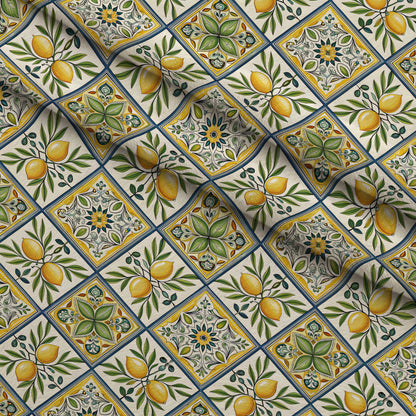 Amalfi Citrus Pattern 8 Minky Fabric