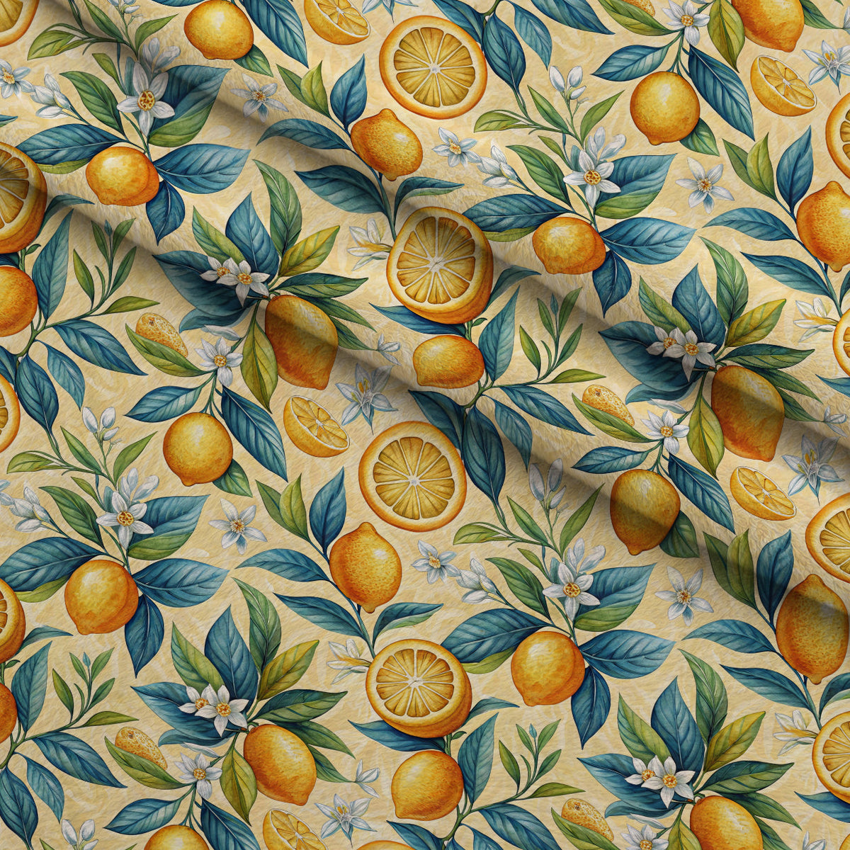 Amalfi Citrus Pattern 9 Minky Fabric