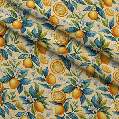 Amalfi Citrus Pattern 9 Minky Fabric