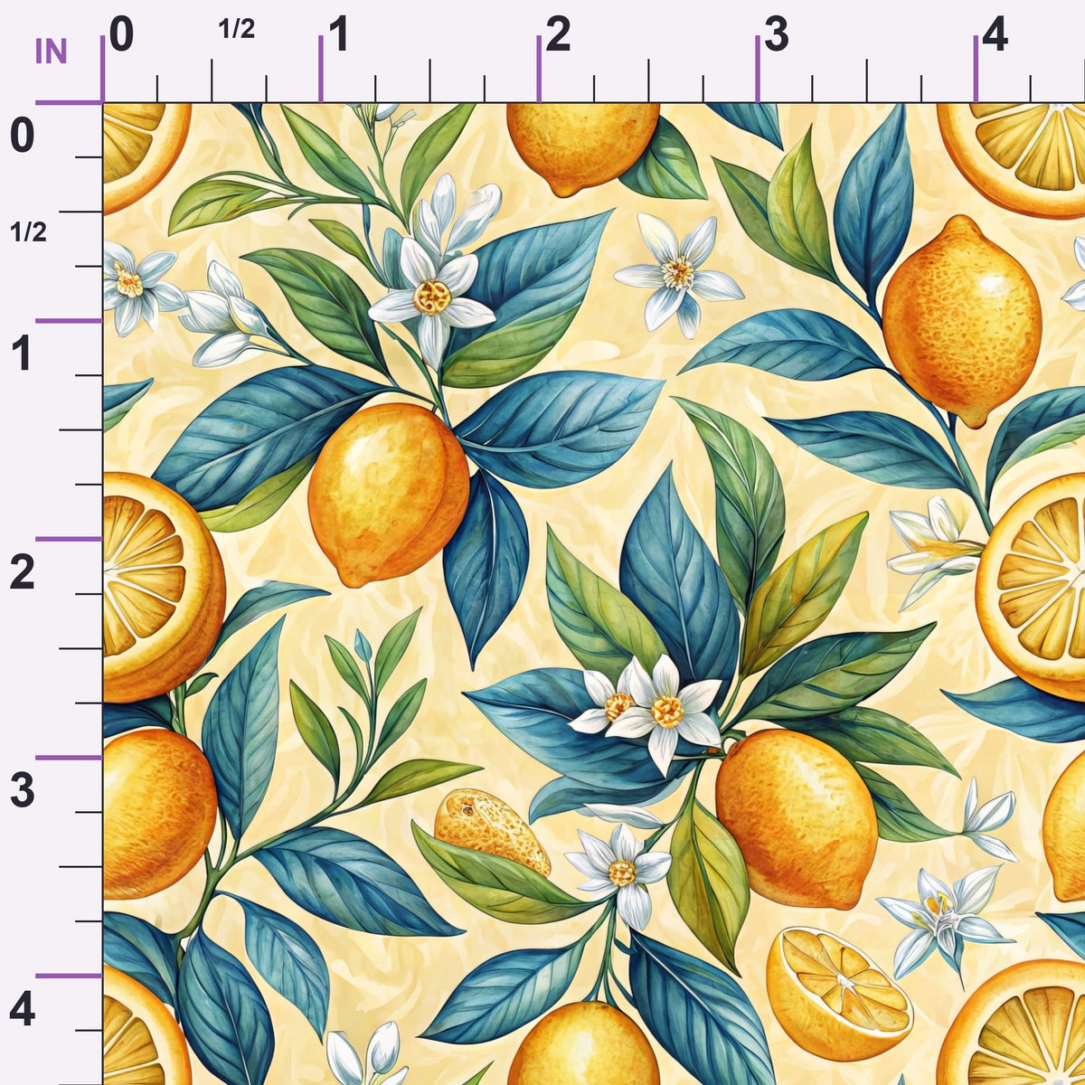 Amalfi Citrus Pattern 9 Minky Fabric