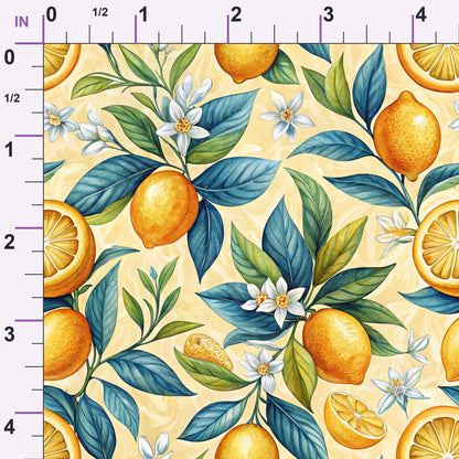 Amalfi Citrus Pattern 9 Minky Fabric