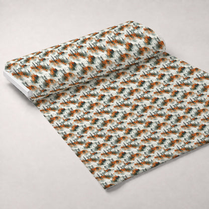 Amber Haze Forest Pattern 4 Minky Fabric