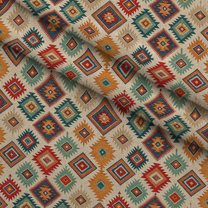Anatolian Diamonds Pattern 2 Minky Fabric