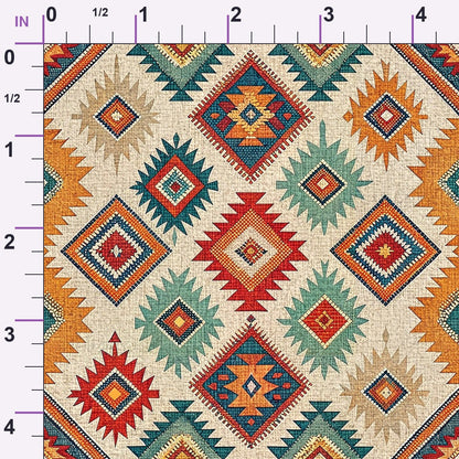 Anatolian Diamonds Pattern 2 Minky Fabric