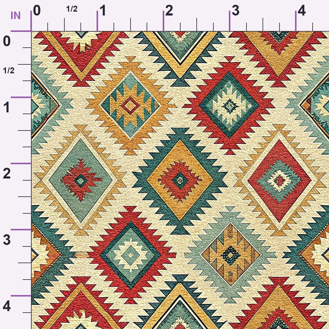 Anatolian Diamonds Pattern 3 Minky Fabric