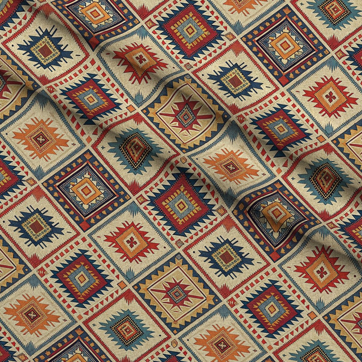 Anatolian Diamonds Pattern 4 Minky Fabric