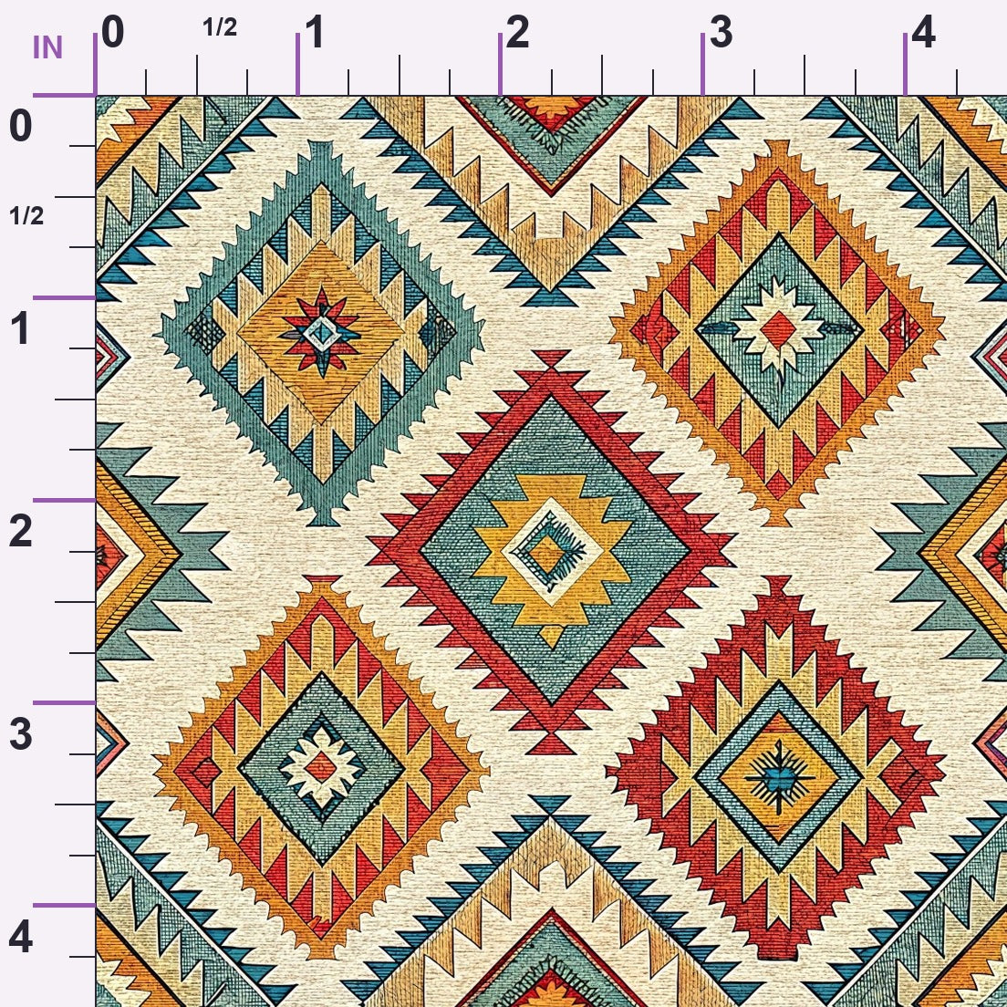 Anatolian Diamonds Pattern 5 Minky Fabric