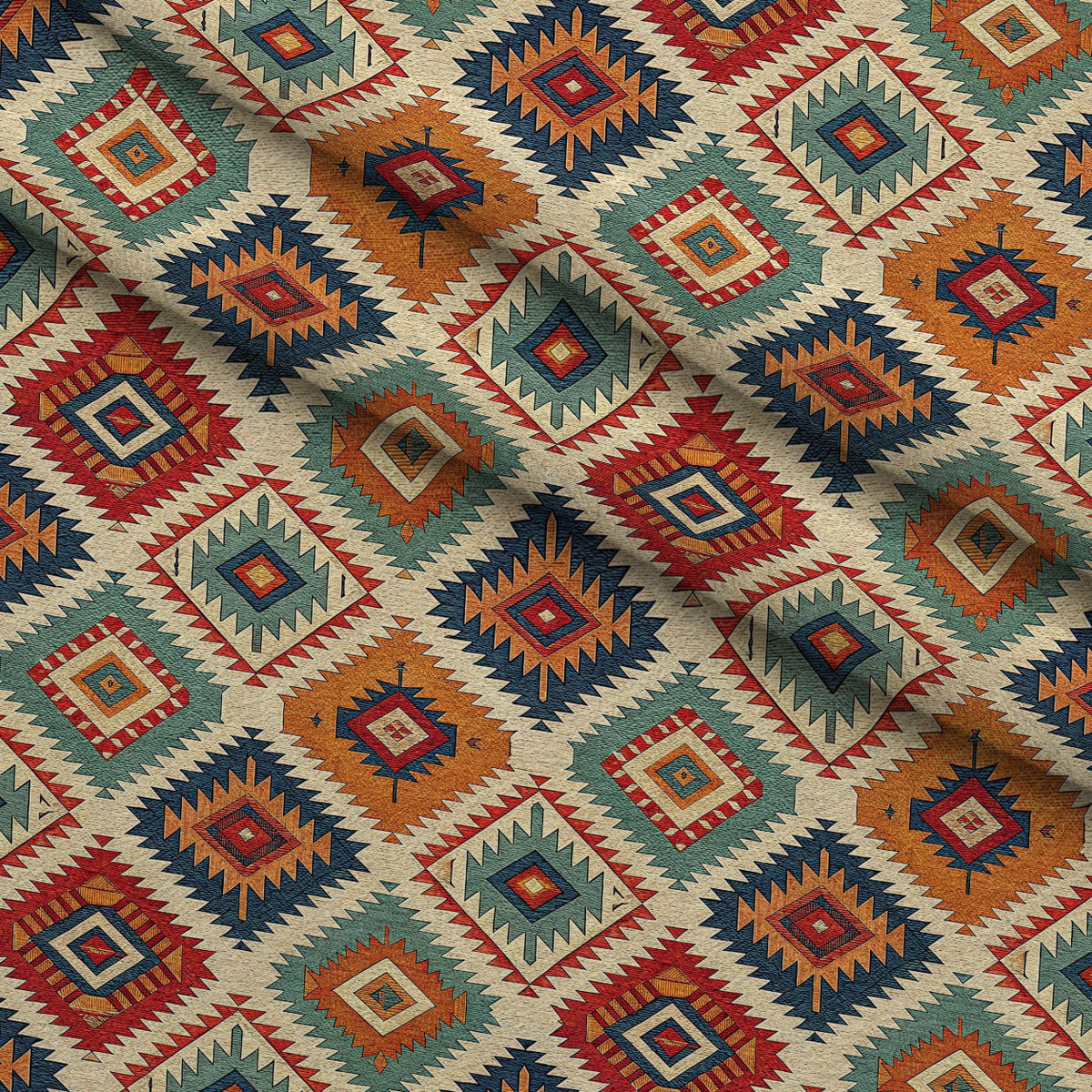 Anatolian Diamonds Pattern 6 Minky Fabric