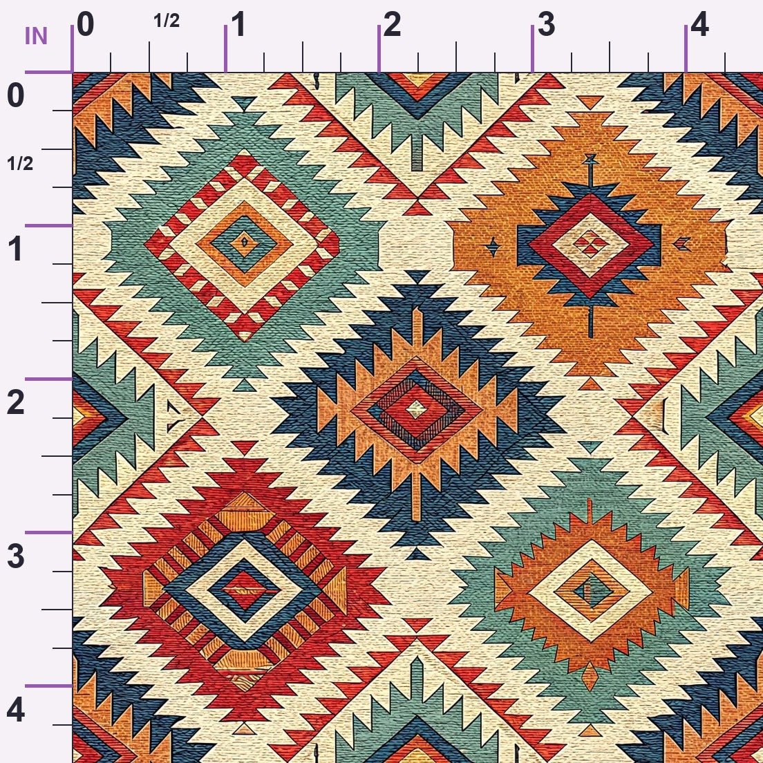 Anatolian Diamonds Pattern 6 Minky Fabric