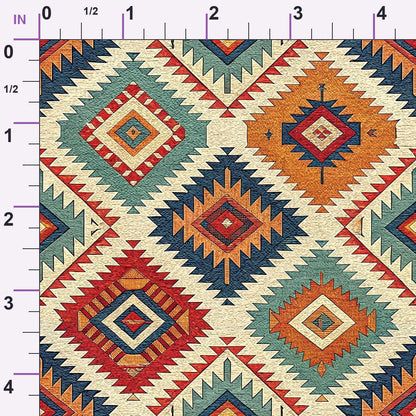 Anatolian Diamonds Pattern 6 Minky Fabric