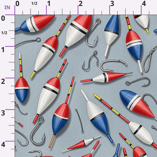 Angler's Vintage Almanac Pattern 21 Minky Fabric
