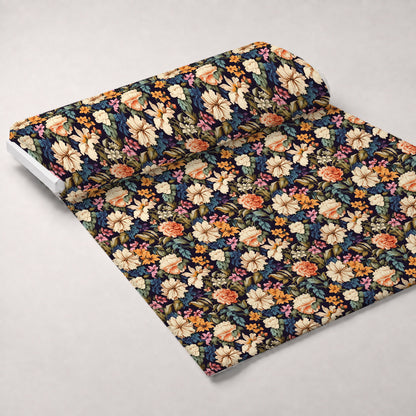 Antique Bouquet Pattern 7 Minky Fabric