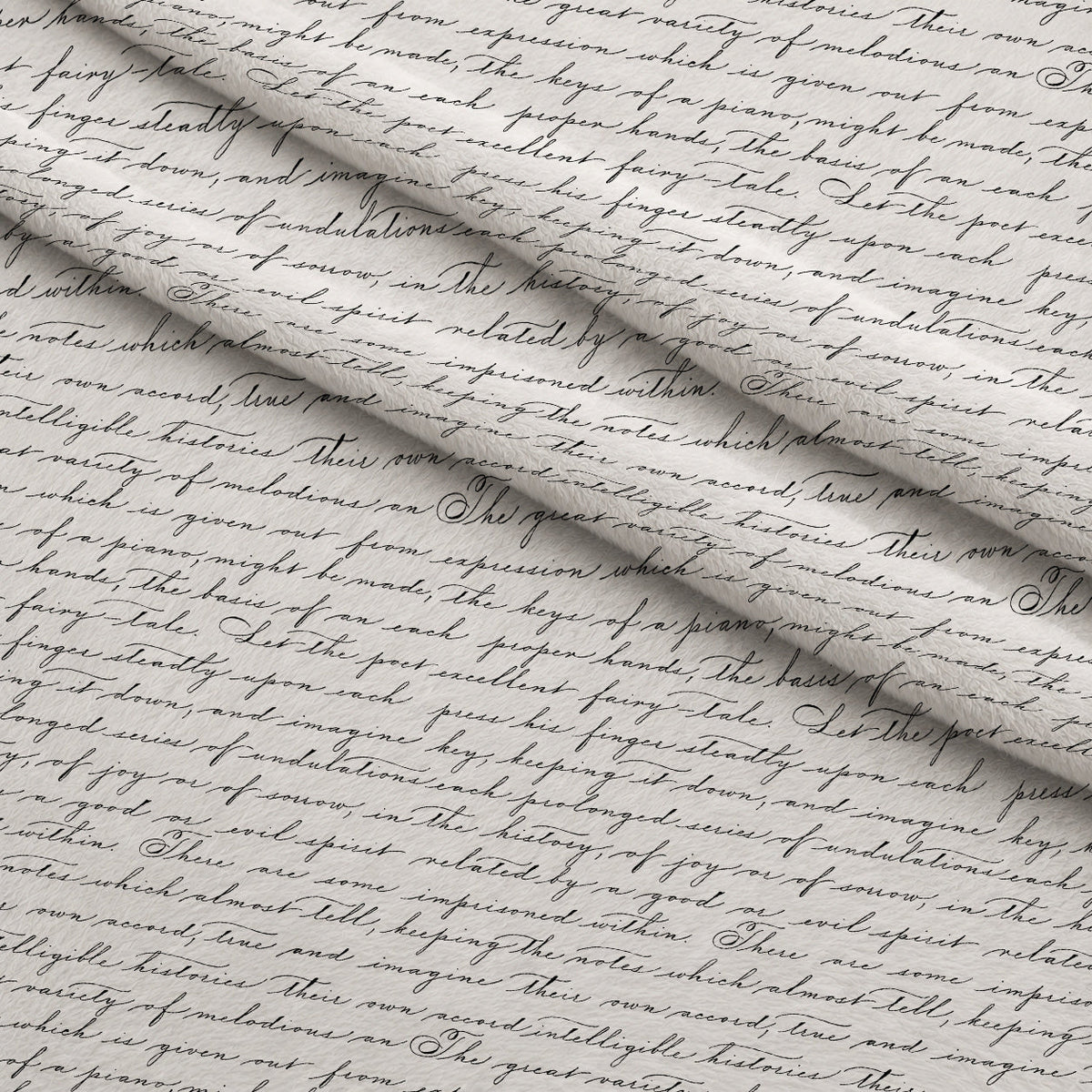 Antique Script Pattern 10 Minky Fabric