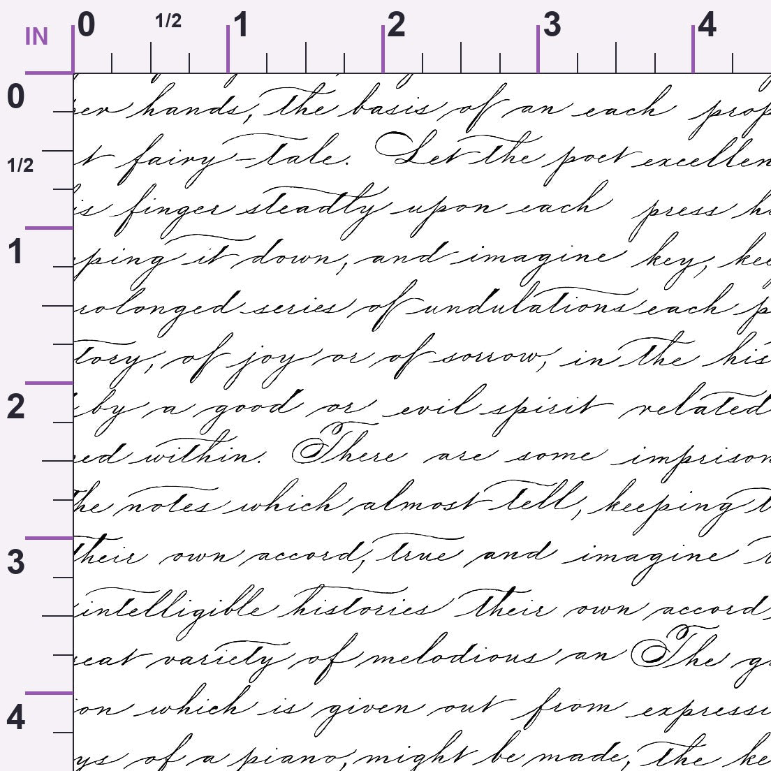 Antique Script Pattern 10 Minky Fabric