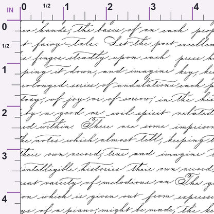 Antique Script Pattern 10 Minky Fabric